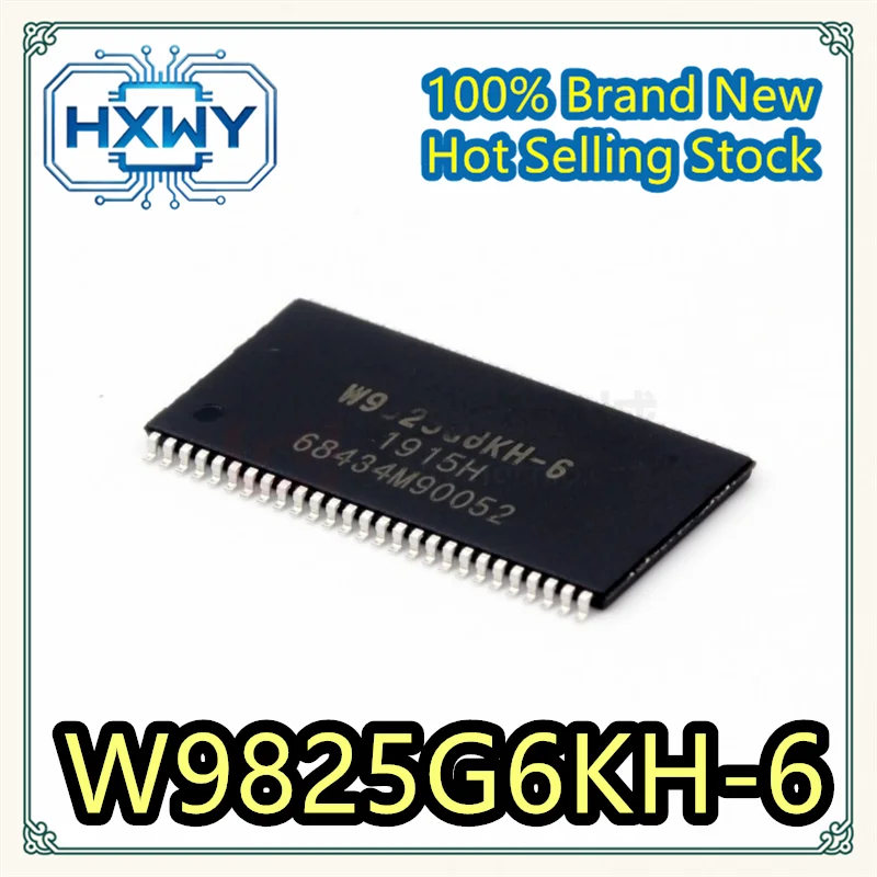(3/5 pcs) W9825G6KH-6  TSOP54 package  100% brand new  Programmable logic electronics  Fast dispatch  Genuine product