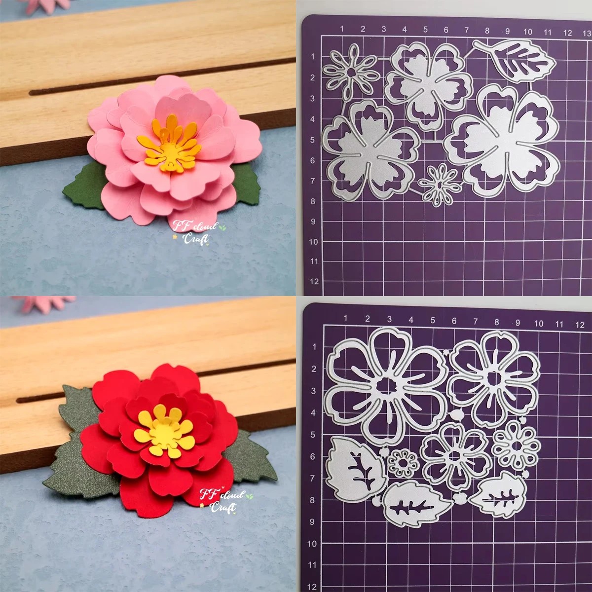 Flower Scrapbooking Cutting Die Album Cover Embossing Decorative Blade Punch Stencils Crafts Cutting Dies 2024 New Arrivals