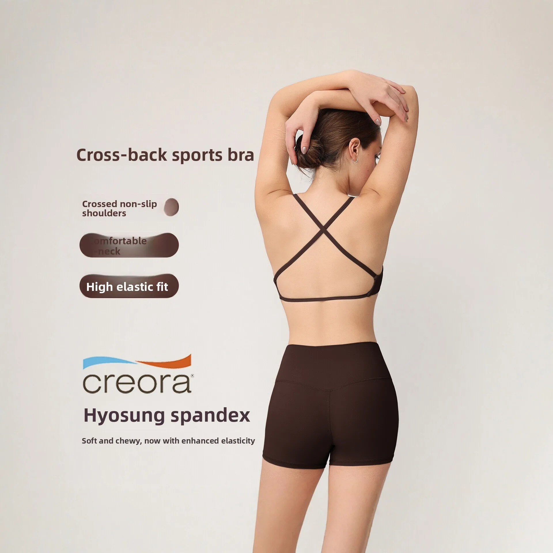 High-Impact Sports Bra for Women, Anti-Bounce & Anti-Sagging Yoga Top, Crossback Fitness & Pilates Set