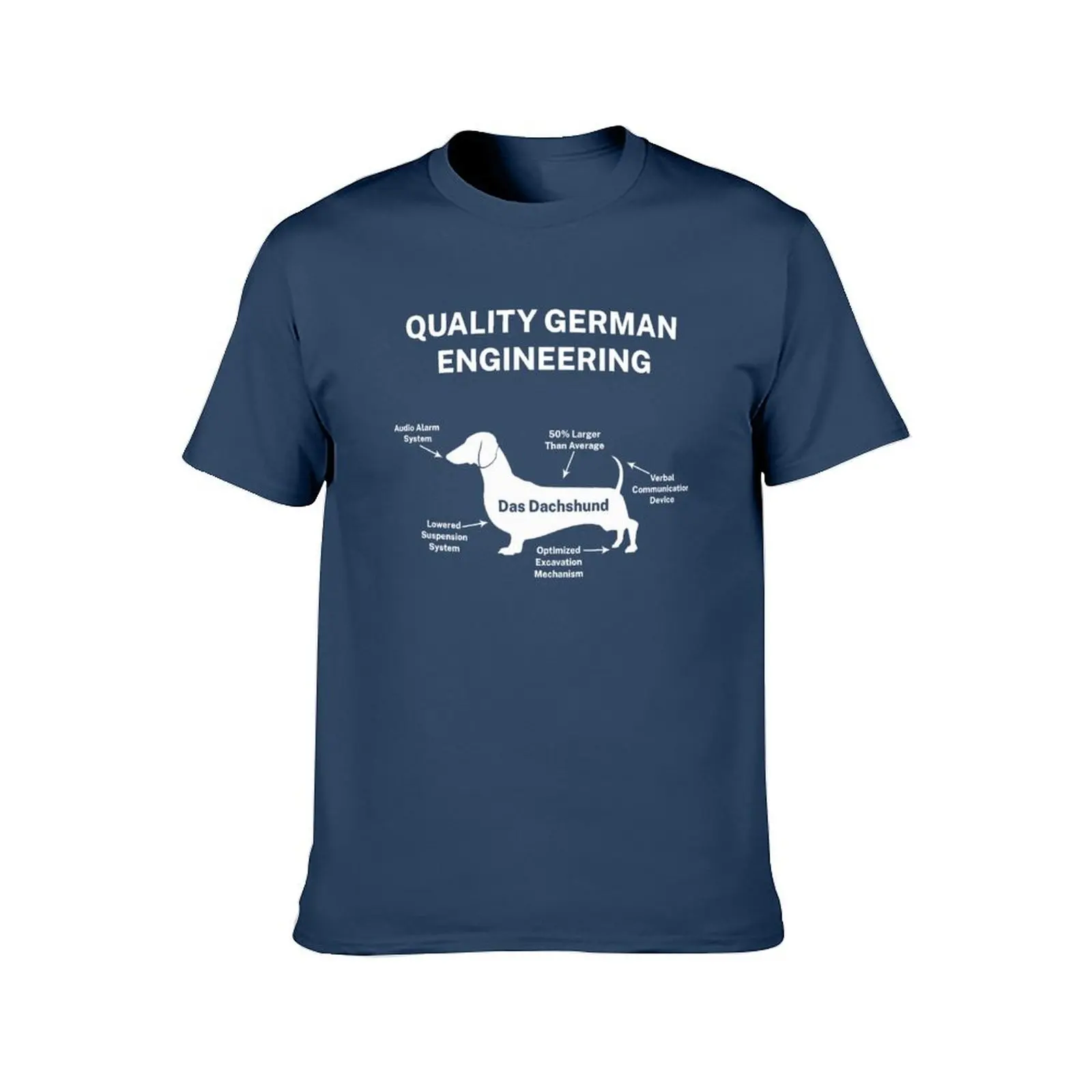 Quality German Engineering Dachshund T-Shirt vintage anime shirt anime clothes Clothing vintage t shirt men