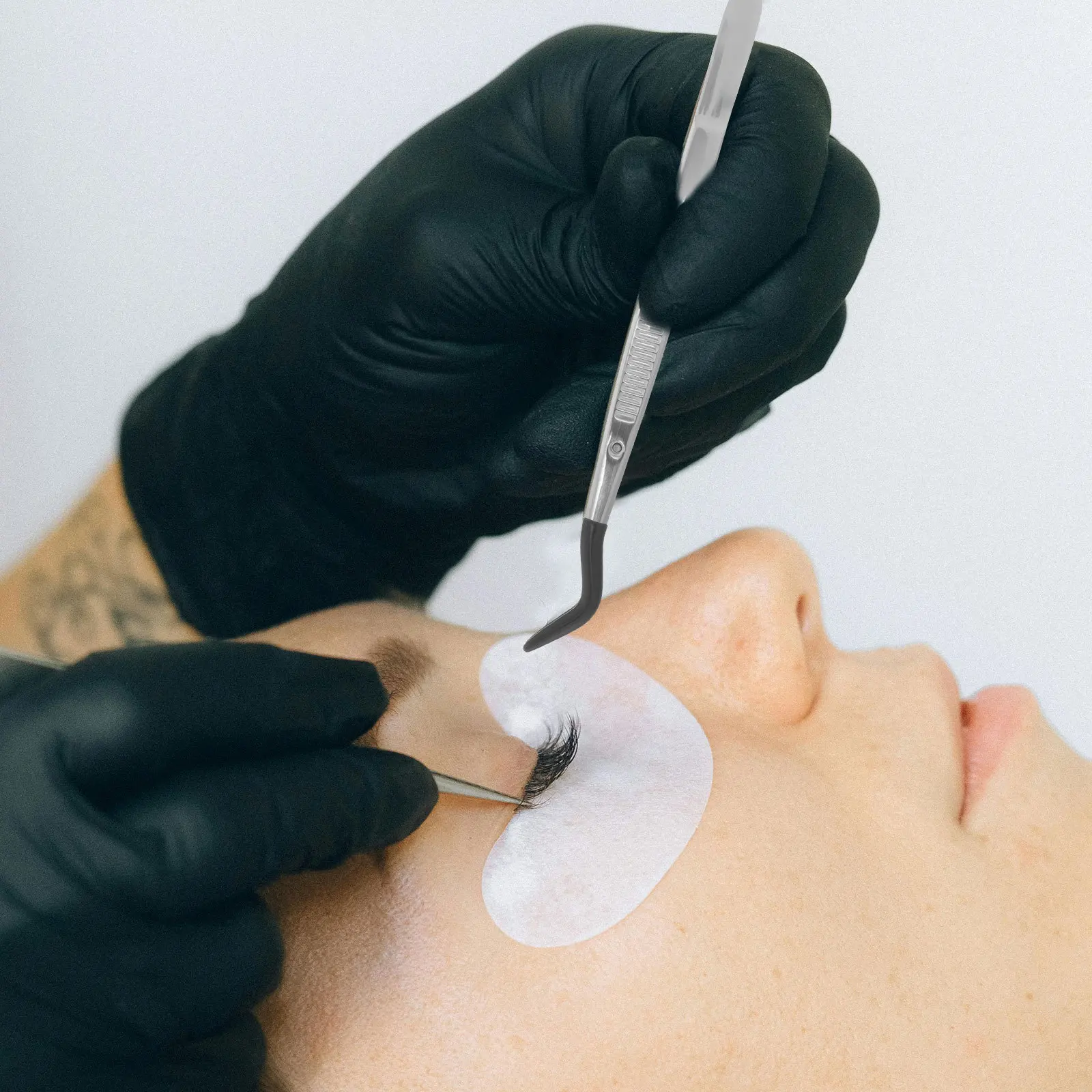 2 個ステンレス鋼スタンプピンセット曲がった先端クラフト用コイン収集ジュエリー作成つけまつげアプリケーター精密