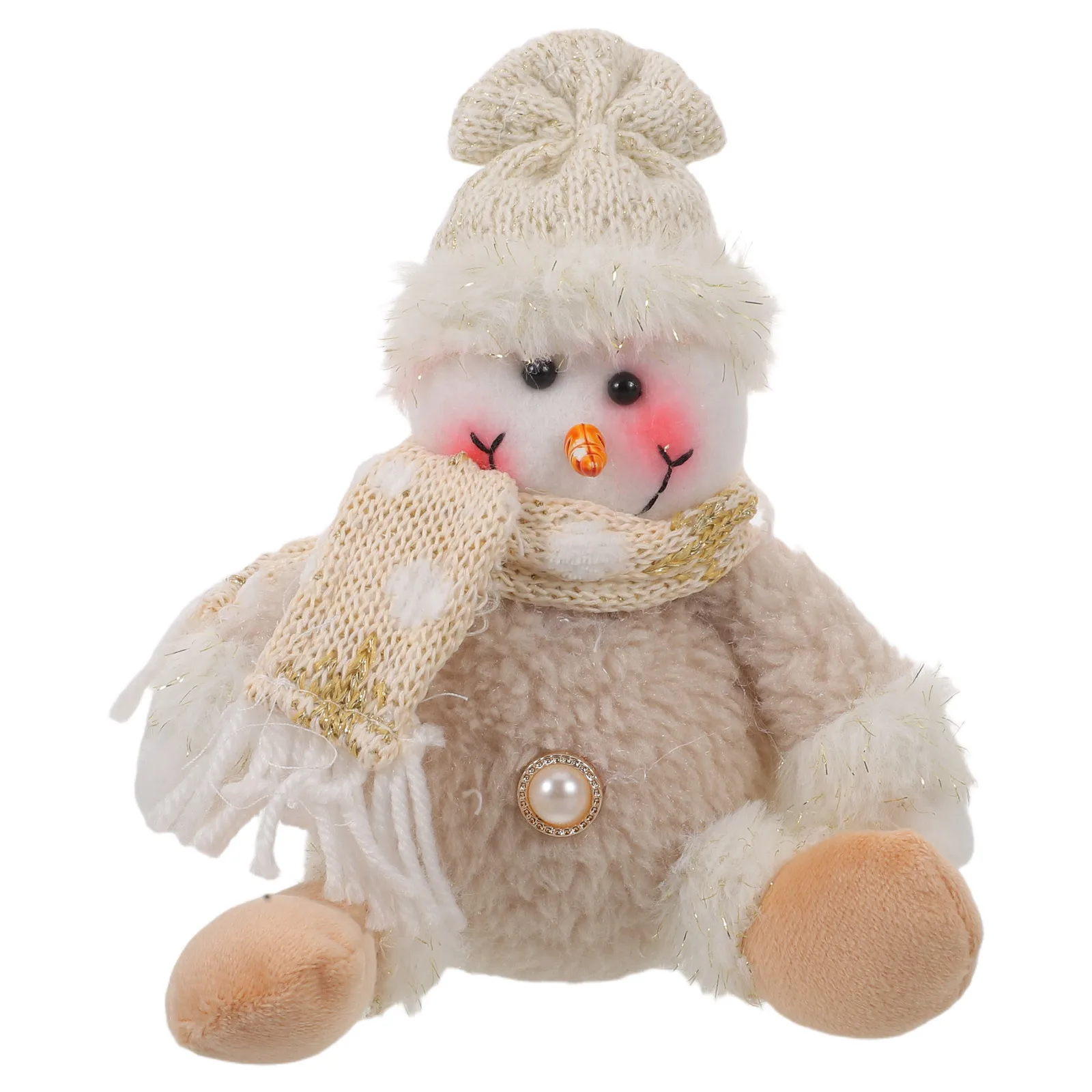 

Christmas Snowman Hanging Ornament Cute Stuffed Character for Holiday Tree Decoration Indoor Xmas Decorations Festive