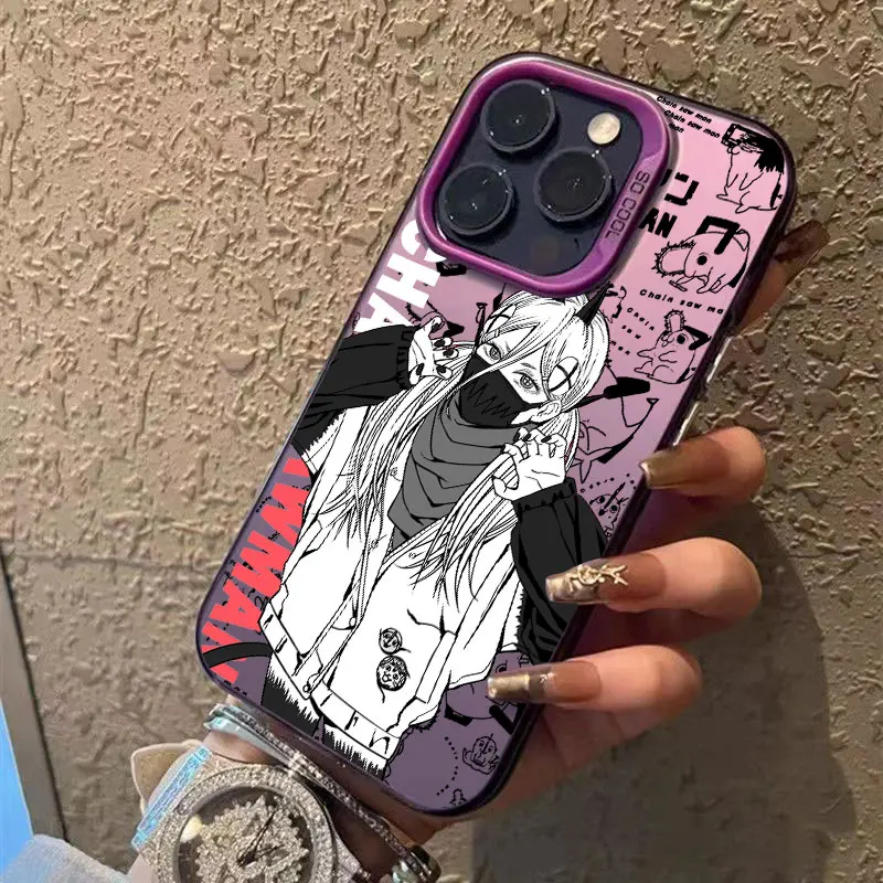 Anime japonês motosserra homem coque para apple iphone 17 ar 16e 16 14 15 13 11 pro max plus 12 17 pro caso à prova de choque capa do telefone