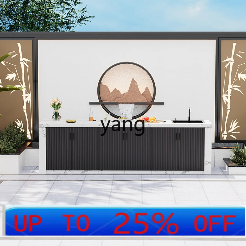 

LTT rock slab outdoor washbasin integrated sink villa outdoor washbasin