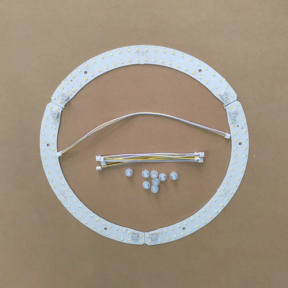 LED Strip Lighting Module For Pumpkin Ceiling Lamps Curved Board Three Color Changeable Repair Parts Replacement Component