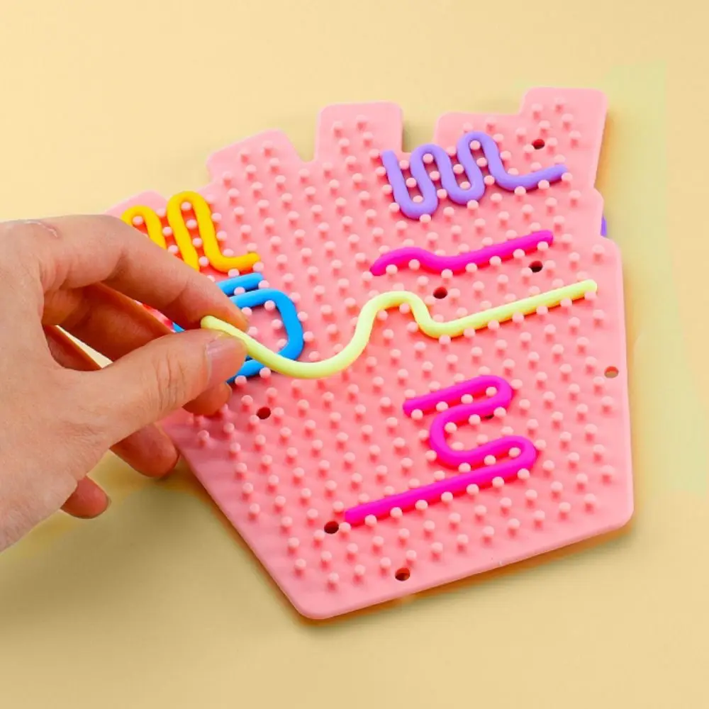 

Rod Travel Silicone Sensory Activity Board Motor Skills Montessori Silent Sensory Board Fidget Learning Busy Board Adults