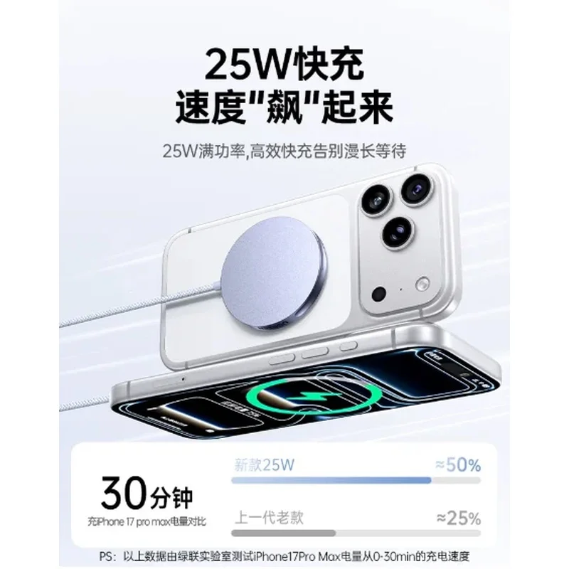 NEW UGREEN MagFlow 2-in-1 Qi2 25W Magnetic Wireless Charger Foldable Stand with 1.5m Cable for Phone Earbuds Gift