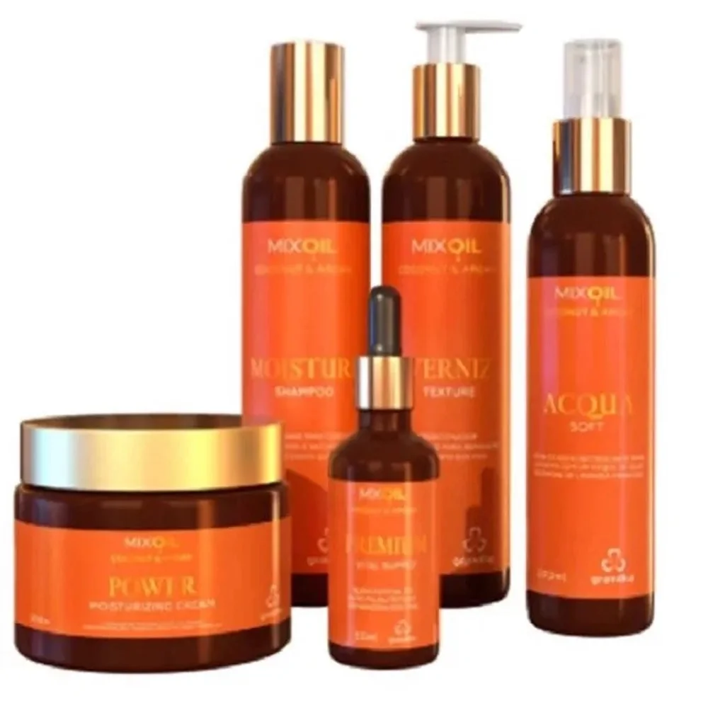 Grandha Kit Completo Mix Oil Coconut & Argan Home Care 5 Itens