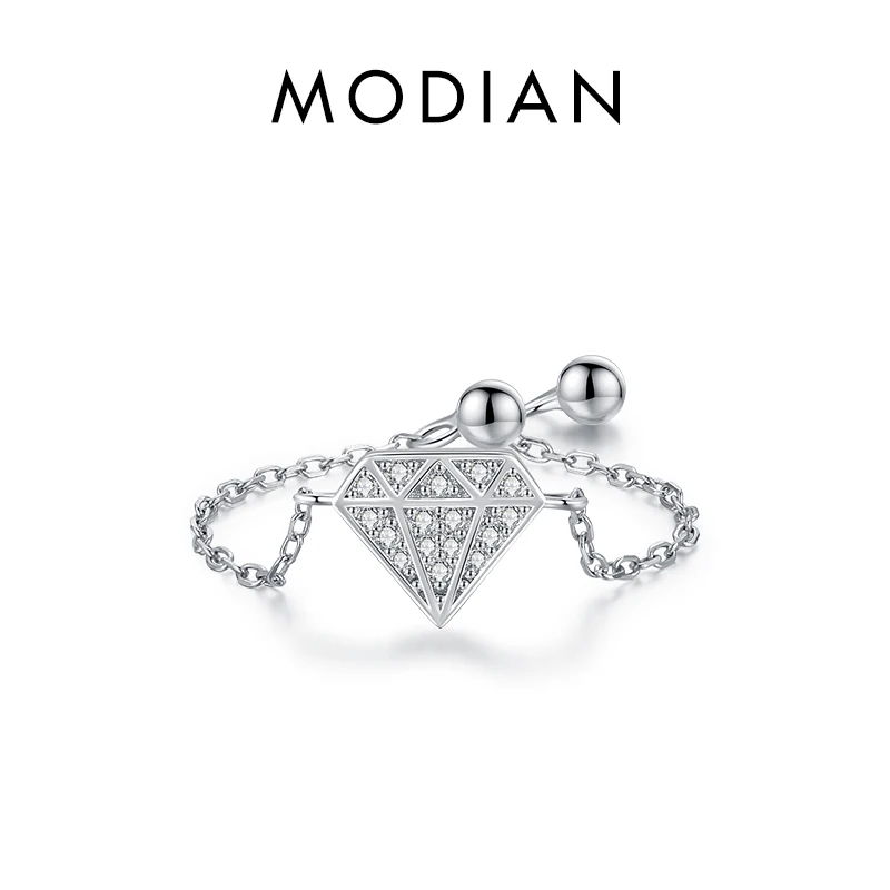 Women's 925 Sterling Silver Adjustable Heart Flower Link Ring