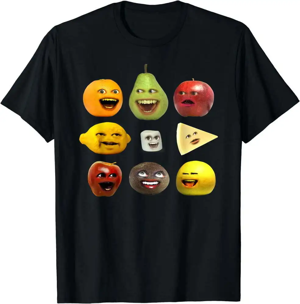 Women's Annoying Orange And Characters T-Shirt Tee Unisex T-shirts Casual Cotton Luxury Brand Fashion Couple's Cloths