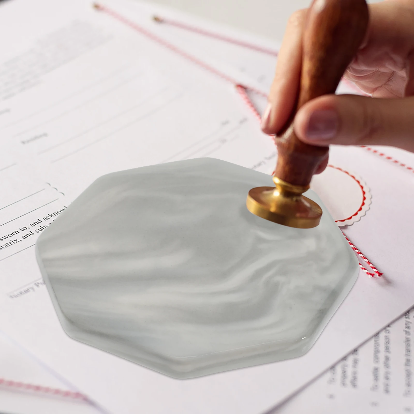 

Wax Seal Pad Ceramic Non Stick Heat Resistant Reusable Sealing Stamp Backing Plate For Craftsmanship Wax Seal Tools