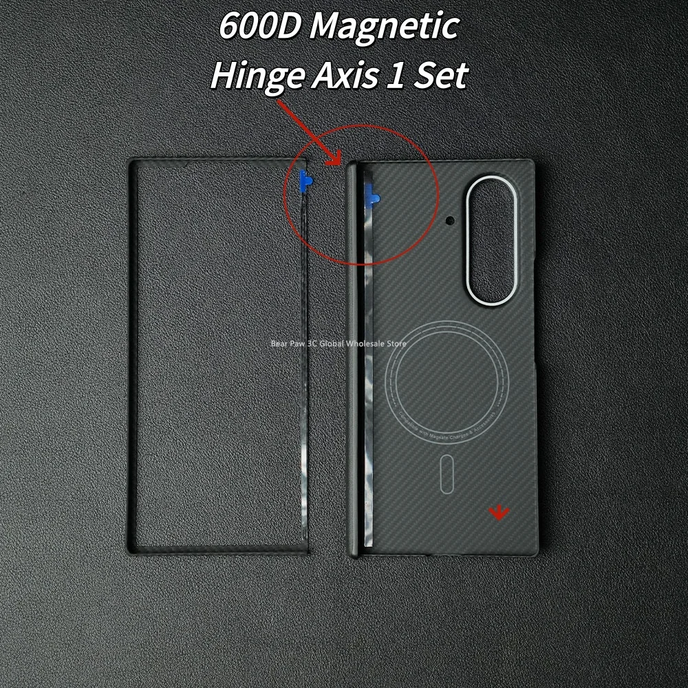 Aramidowe etui magnetyczne do Samsunga Galaxy Z Fold 7, osłona z włókna węglowego do Magsafe Fold 7, obudowa, akcesoria do telefonów komórkowych — zdjęcie produktu 2