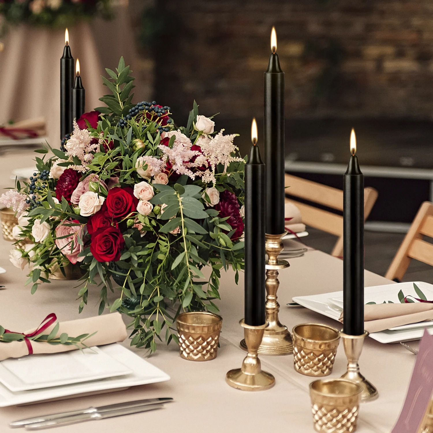 40 قطعة شمع قضيب 4 بوصة، خالي من التنقيط، خالي من الدخان، خالي من العطور، شموع عشاء منزلية، سحبتة يدويًا، جودة عالية، مناسبة للكنيسة، الأسرة، الزفاف، الاحتفالات الموسمية، العوالم، عيد الأم