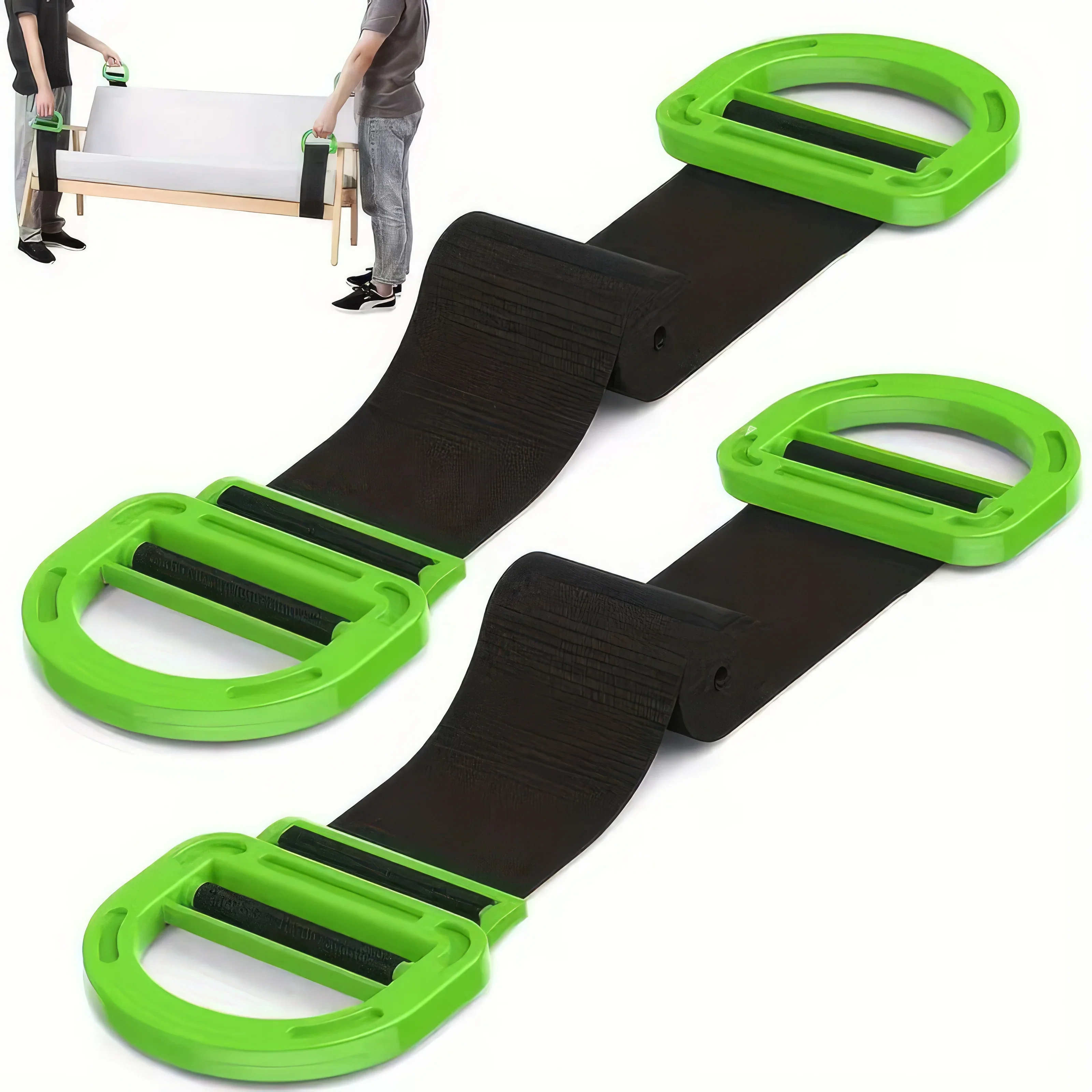 1 Green Heavy-duty Adjustable Lifting Belt, Portable Length Adjustable Waist Belt, Suitable for Moving Use