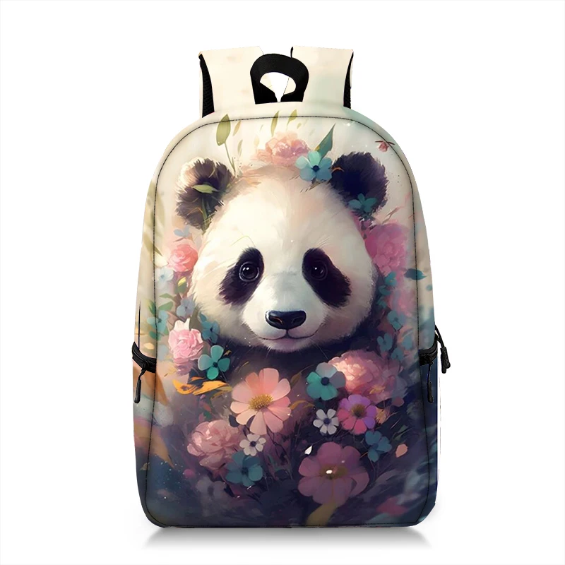 Cute Animals Tiger Fox Raccoon Pattern Backpack Women Rucksacks Children School Bag for Teenager Daypack Canvas Laptop Backpacks