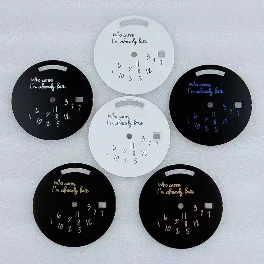 31MM Modified English Digital Dial 8285 Dual Calendar Dial Watch Parts Replacement Suitable For 8285 Movement