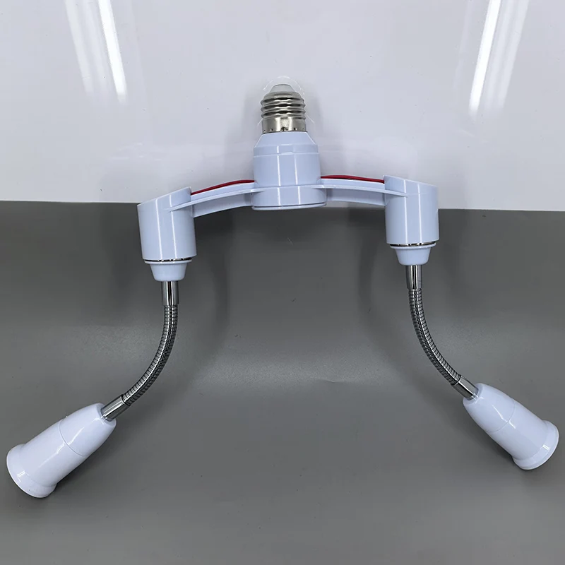 E27 To 2 way E27 Lamp base Holder Bulb Heads splitter Conversion 18cm extend Socket for light Home Hotel Lighting Accessories u