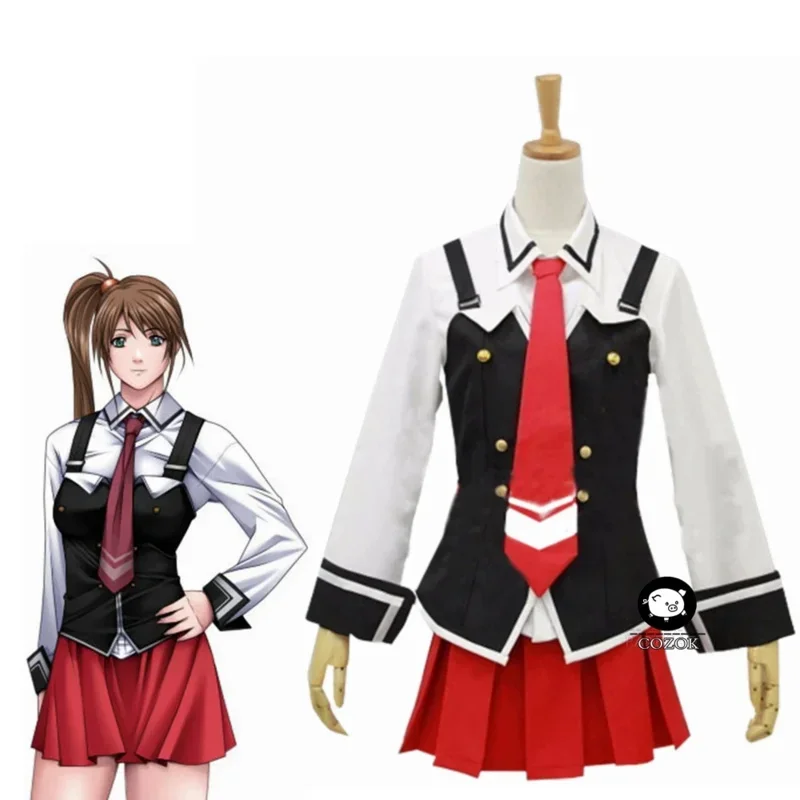 New Bible Black Imari Kurumi JK Uniform School Girls Uniform Costume Cosplay Women Full Set M17