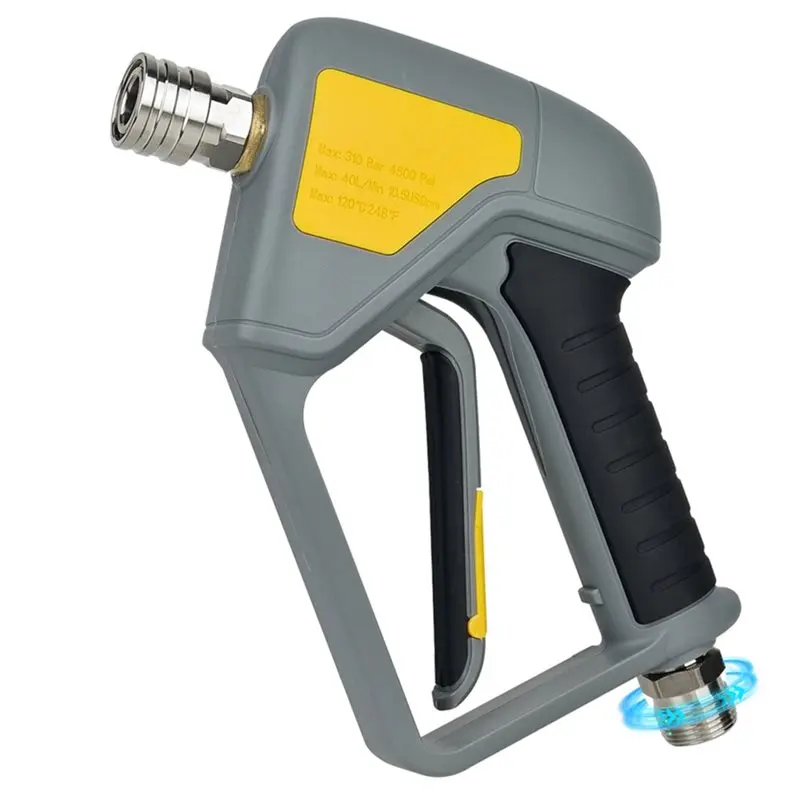 A98M For Nozzles, Wand, Foam Cannon Compatible Pressure Washer Spray Water Gun With M22-14Mm Inlet Male Swivel& 1/4