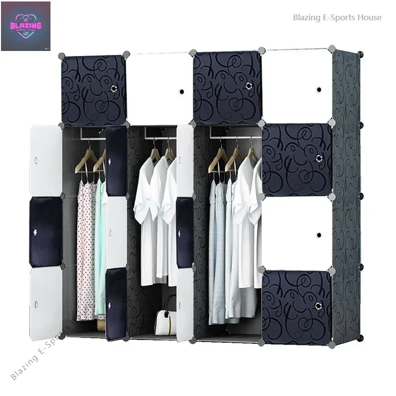 Plastic Folding Cabinet, Portable DIY Cube Closet, Plastic Wardrobe, Clothes, Plastic Wardrobe