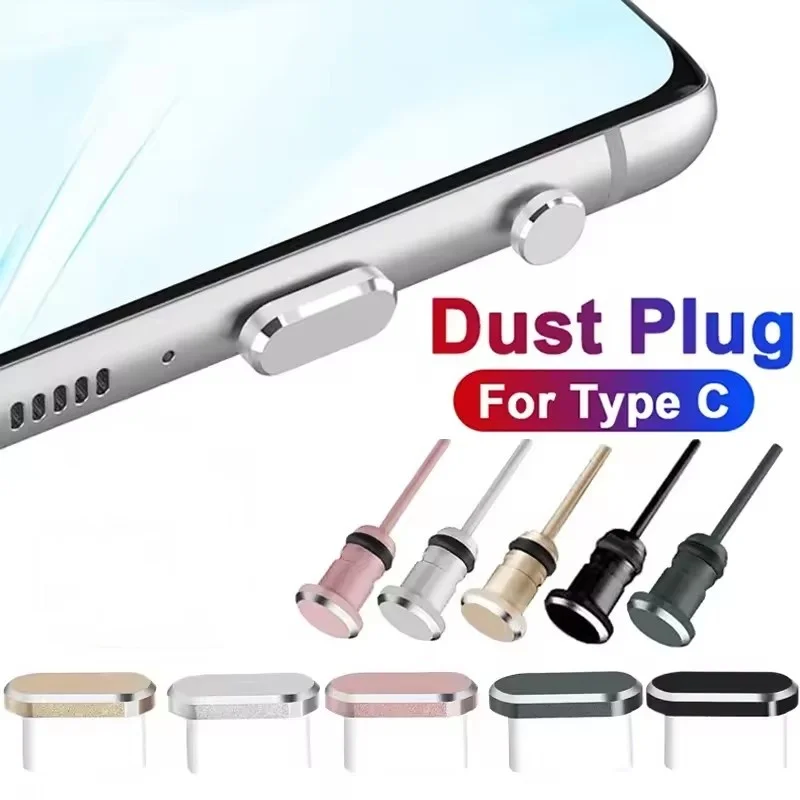 Cubierta a prueba de polvo tipo C, tapón antipolvo USB tipo C, conector para auriculares de 3,5mm, puerto de carga, enchufe antipolvo para Samsung S20 Huawei Xiaomi
