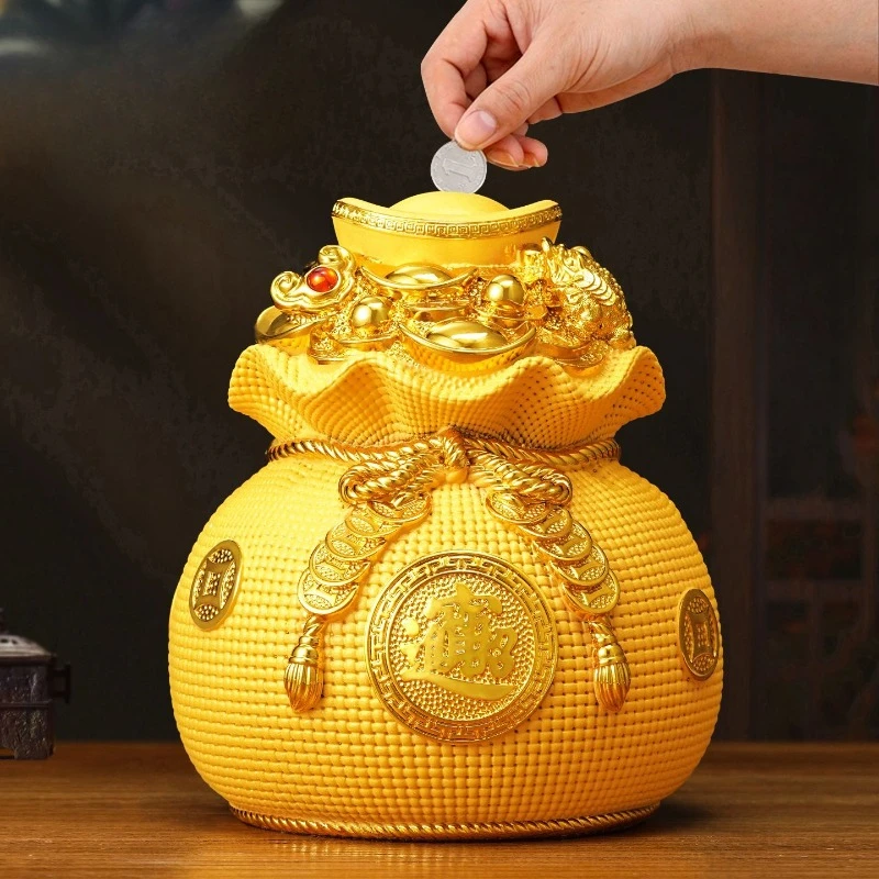 

New Yuanbao Piggy Bank Ornaments Attract Wealth Living Room Office Cashier Decoration Store Opening Gifts