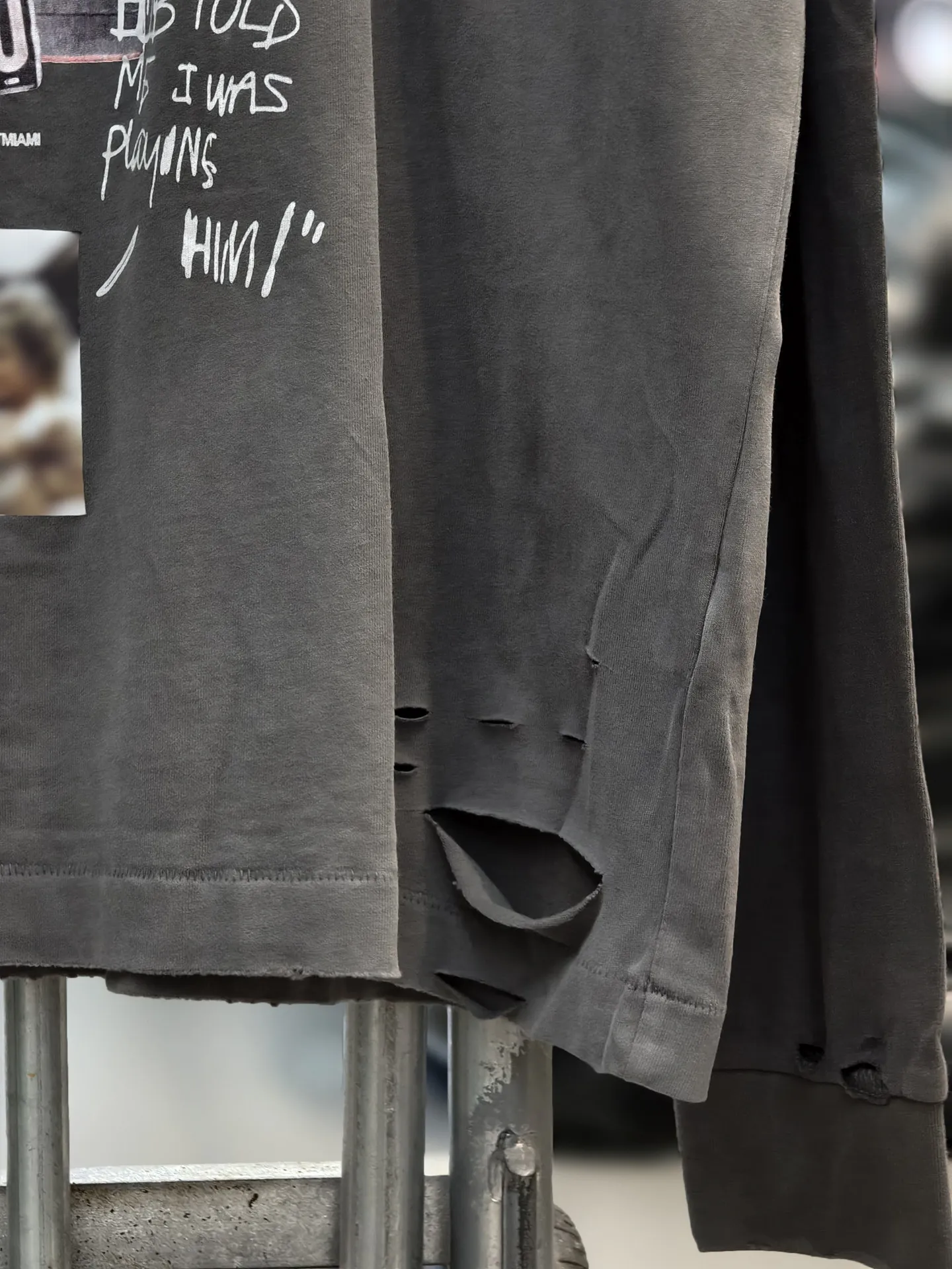 Yao Fashion Big Star Tee Tops Vintage Character Printing Streetwear Hip Hop Casual Oversize Kanye West  Long T-shirt for Men