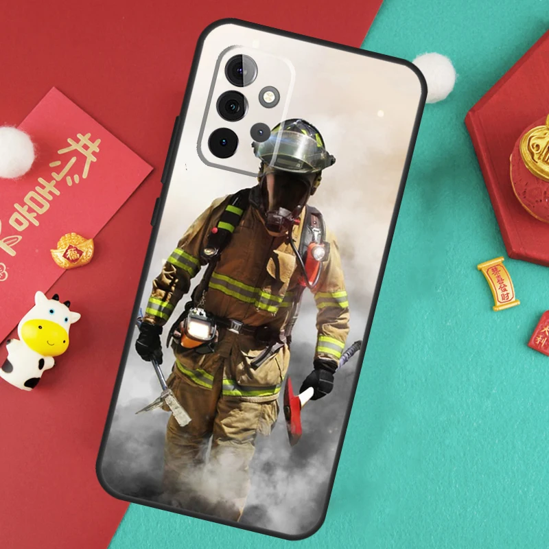 Firefighter Heroes Fireman Case For Samsung Galaxy A52 A32 A12 A14 A34 A54 A51 A71 A53 A33 A13 A15 A25 A35 A55 Cover