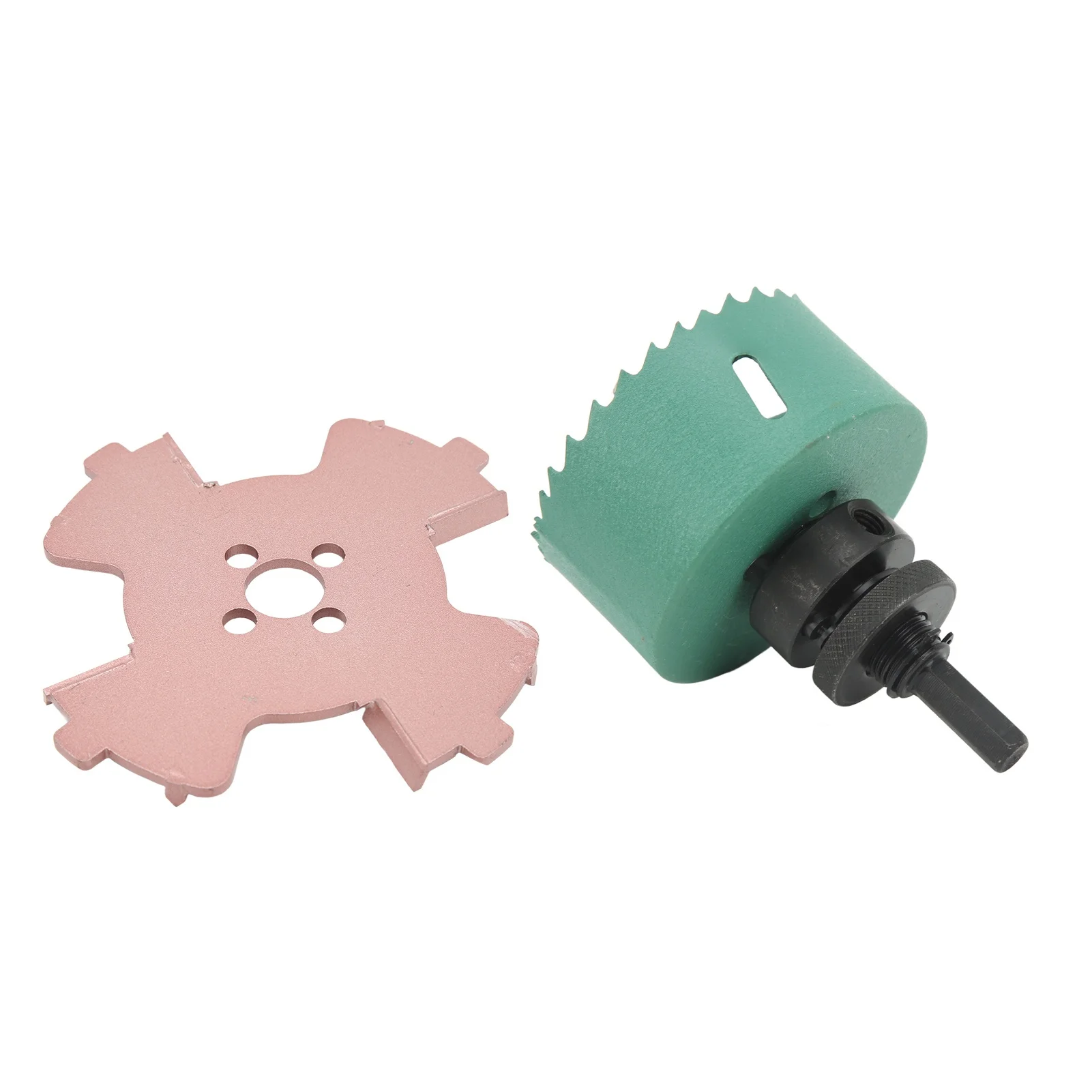 Borderless Spotlight Hole Opener Hex Shank Center Positioning Drill Counterslot Hole Tool Set 75mm / 3in
