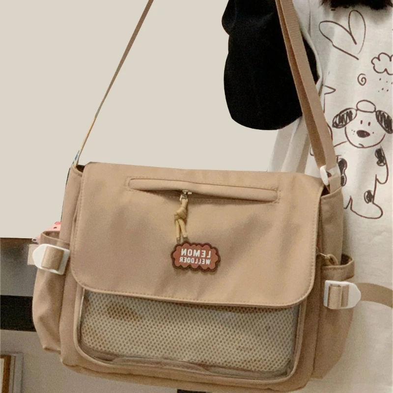 Women Shoulder Bag Student School Bag Japanese Bag Harajuku Itabag Aesthetic Crossbody Bag for Everyday