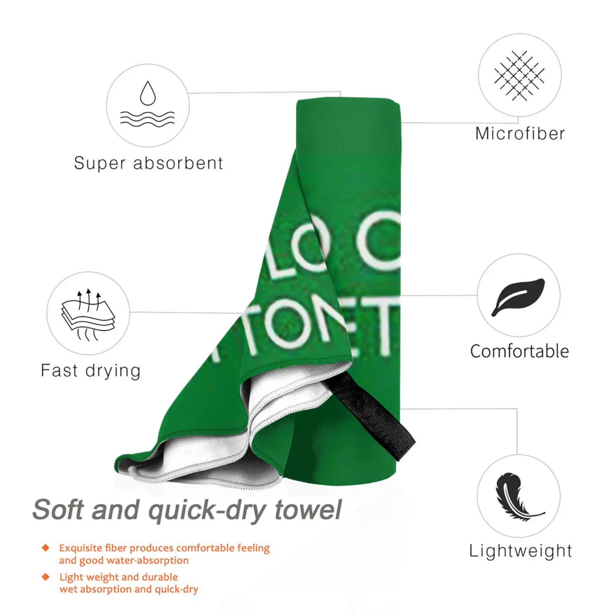 United Colors Of Benetton Beach Towel Soft Microfiber Quick Dry Absorbent Quick Towels For Bath view 5