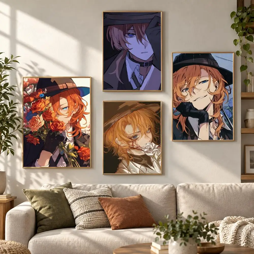 Chuya Nakahara B-Bungo Stray Dogs Poster HD Waterproof Aesthetic Wall For Home Decor Trendy Durable Easy To Apply Art