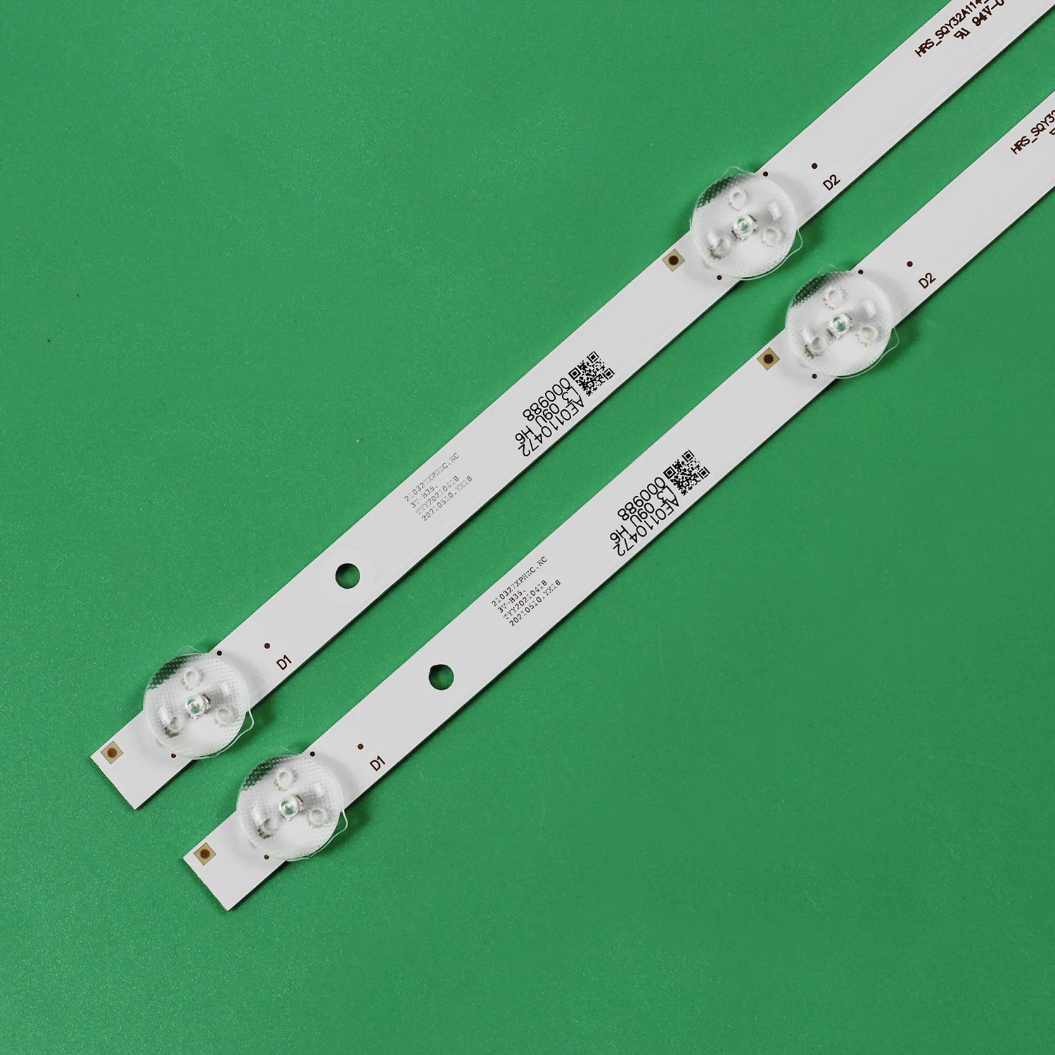 2pcs LED backlight Strips 6LED For ECON EX 32HT002B V1T09 RCA RLED3221-D HRS_SQY32A114_2X6_2W_MCPCB JL.D32061330-031AS-M_V02