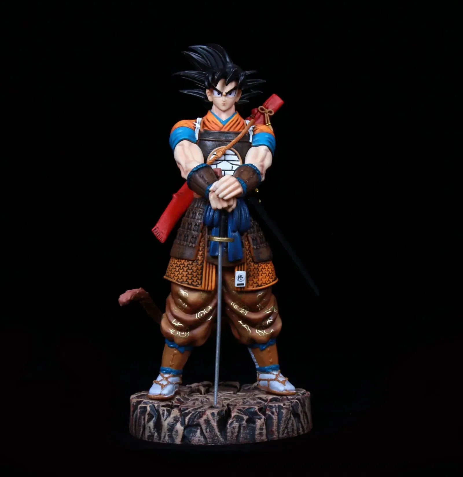 Gk Dragon Ball Anime Figure 34cm Samurai Son Goku Gohan Vegeta Figurine Super Saiyan Model Statue Doll Toys for Children Gift