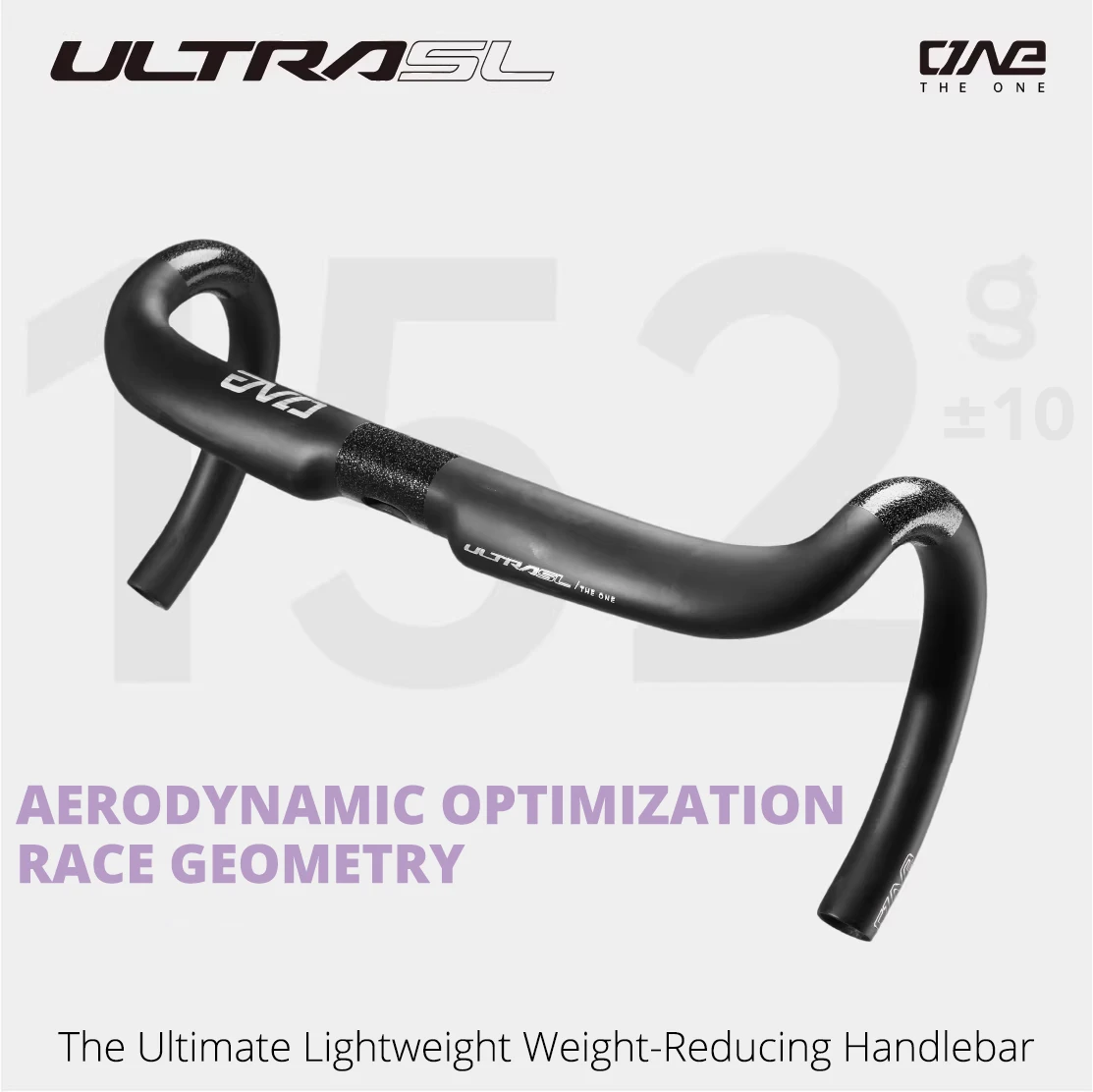 THE ONE AERO T1000 ロードハンドルバー 360mm THE ONE ULTRA SL Carbon Road Handlebar, 152g±10g T1000 Ultra