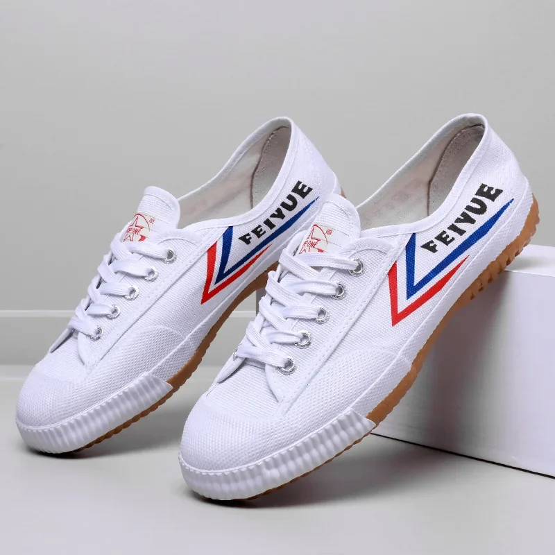 New Men's Canvas Shoes, Men's and Women's Kung Fu Martial Arts Shoes, Men's Training Sports Shoes, Lace Up Soft Soled Shoes