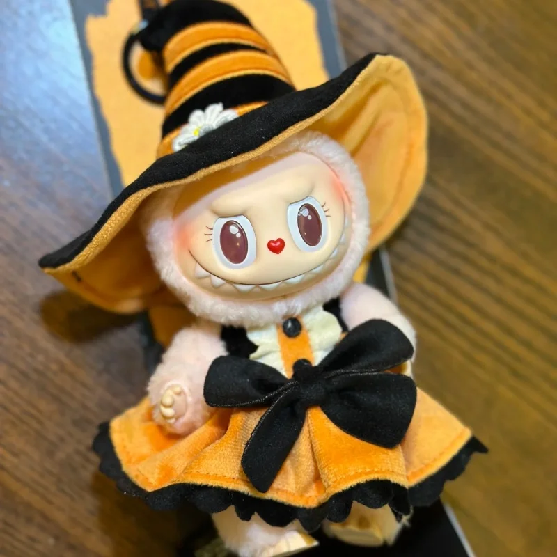 Kawaii Genuine Mokoko Happy Halloween Party Series Magic Of Pumpkin Vinyl Bag Pendent Mokoko Doll Keychain Toys Birthday Gift