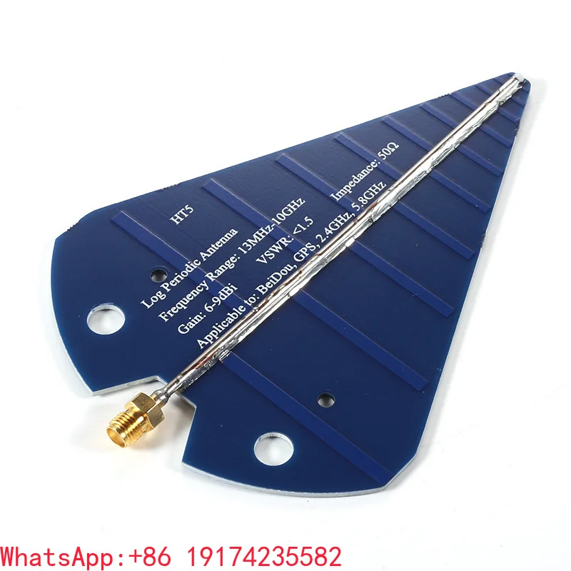 HT5 Antenna UWB Logarithmic Periodic Antenna 1575MHz 2.4GHz 5.8GHz Graphic Transmission Broadband Antenna