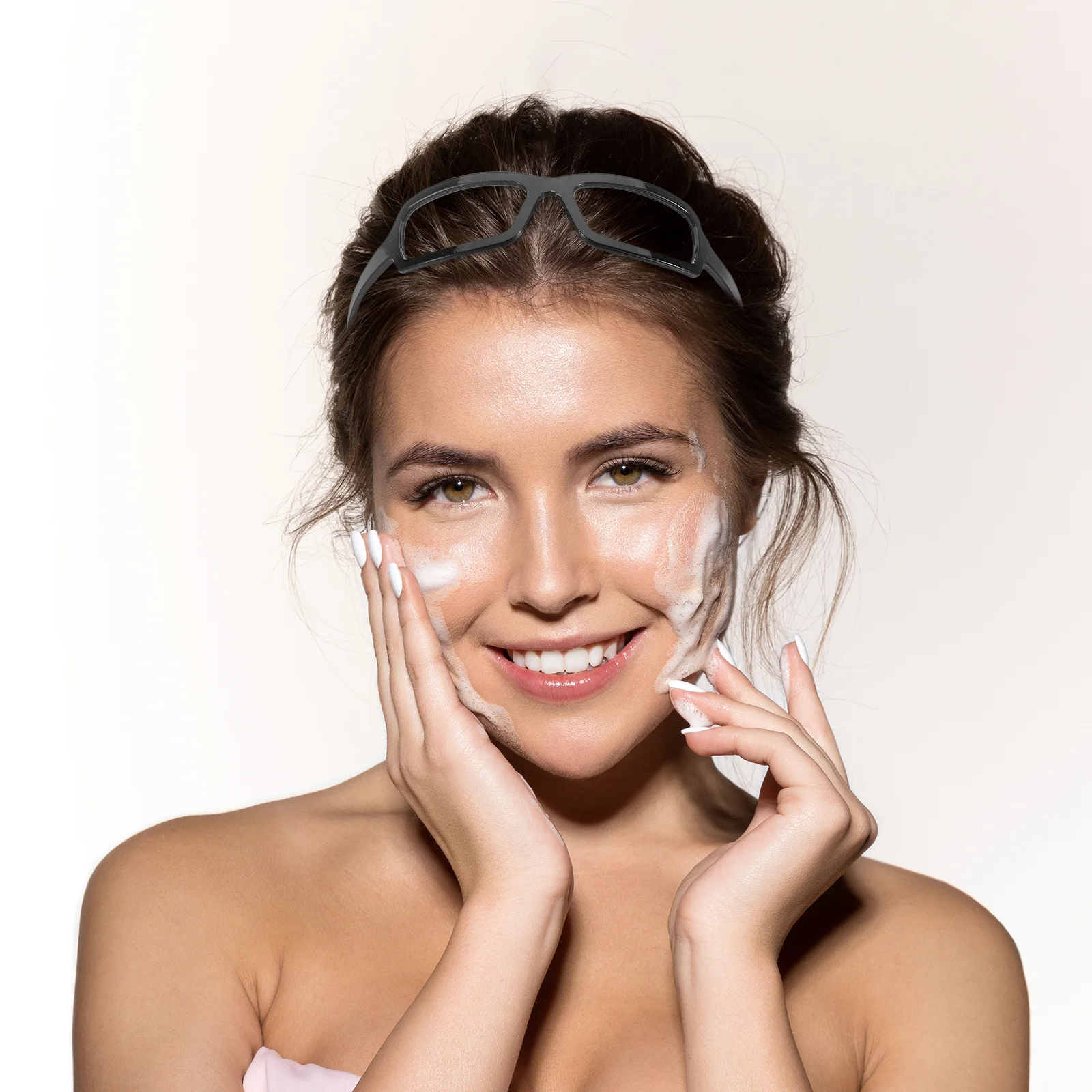 

Resin Headband For Women Lightweight Plastic Hairband Stylish Sunglasses Shaped Design No Pressure Headband For Daily Wear