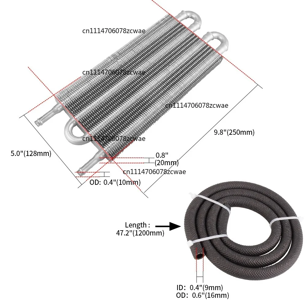 Auto modification accessories Air conditioner tube belt condenser, tube type oil cooler radiator 4 / 6/ 8 /10 rows