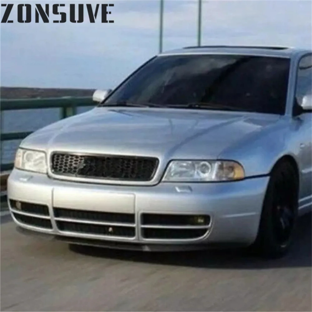 

For Audi A4 S4 B5 Front Splitter Bumper Lip Spoiler Body Kit Accessories 3pcs