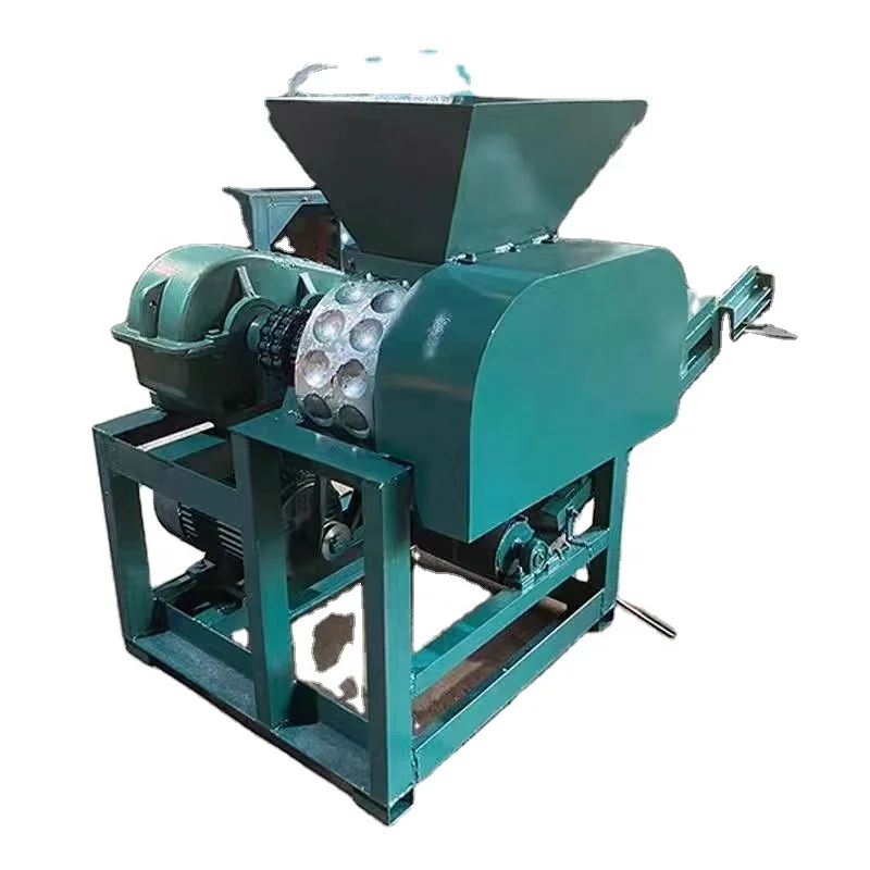

Factory Supply Roller Ball Press Pillow Shape Charcoal Briquette Machine Coal Charcoal Oval Shape Briquette Making Machine