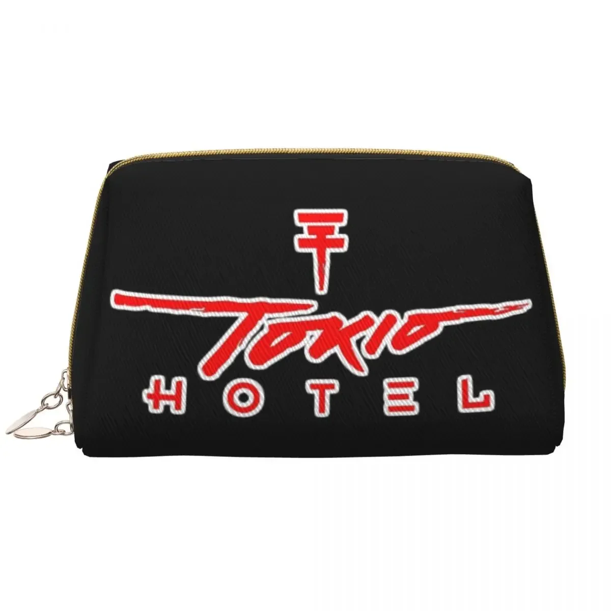 Custom Tokio Hotels Heavy Metal Pop Rock Travel Cosmetic Bag Women Makeup Toiletry Organizer Lady Beauty Storage Dopp Kit