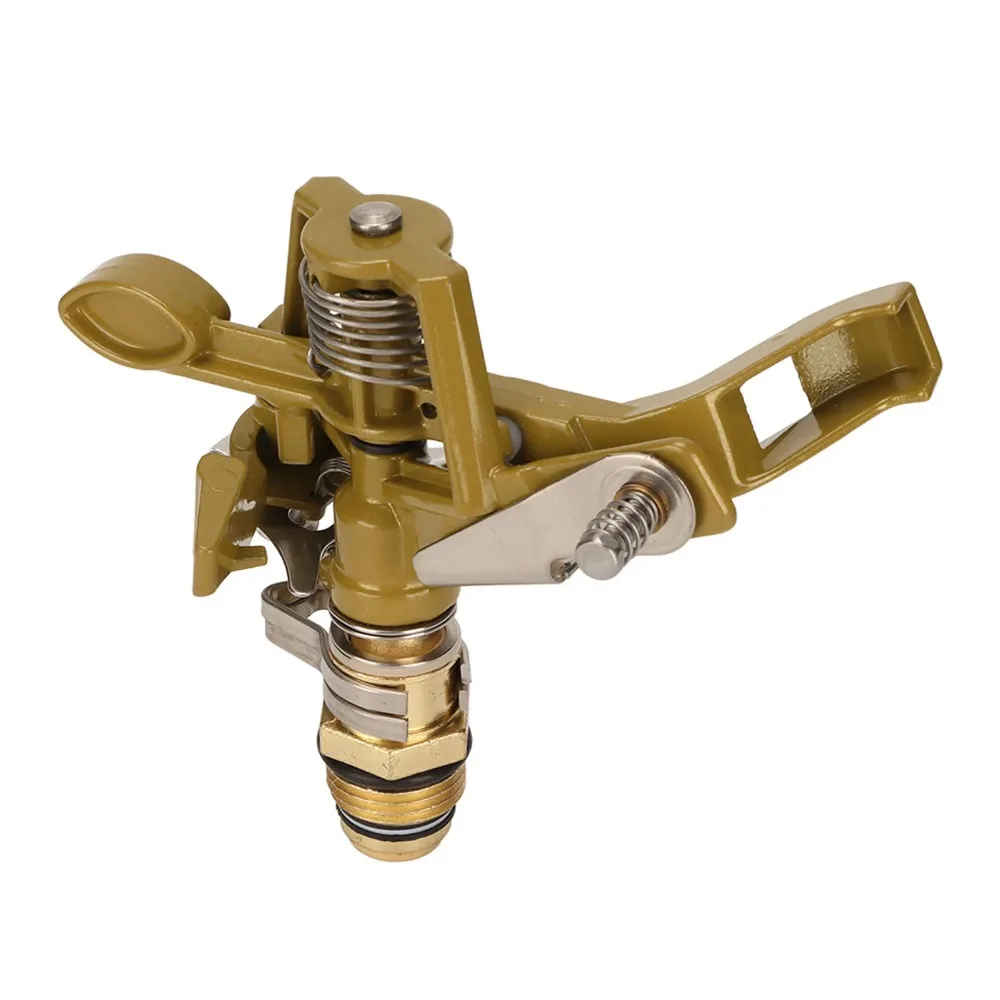 1/2 Male Thread Watering Sprinkler Head 180 Degree Automatic Rotation for Lawn Patio Garden Irrigation Sprinkler Head