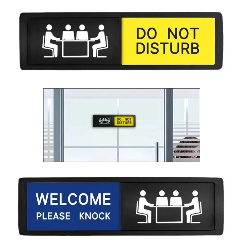 Clear Communication Privacy Sign WELCOME and DO NOT DISTURB Sign Plastic Practical Do Not Disturb Sign Sturdy Stylish