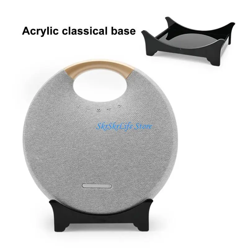 E65E ACRYLIC DEL DESCRIPTIVO STAND DESCANTADOR CON ANTISLIP Silicone Pad para Studio 6