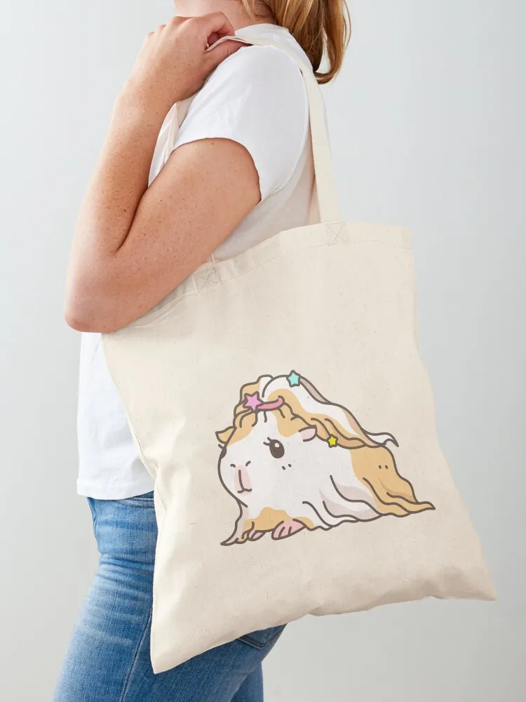 

Silkie Guinea pig Tote Bag tote bags aesthetic shopping bag logo hand bag reusable shopping bags