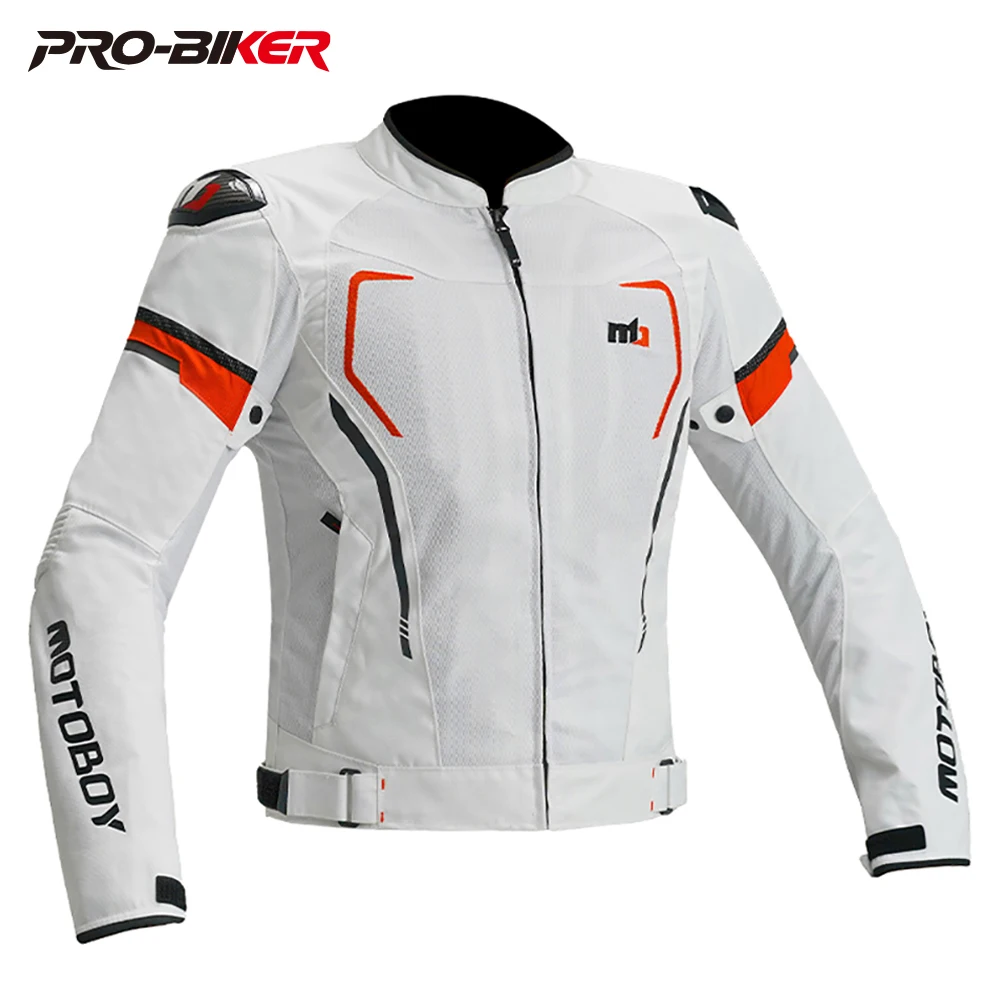 

Men's Biker Jacket Windproof Motorcycle Clothes Mesh Chaquetas With Removeable Linner Fall Prevention The Four Seasons