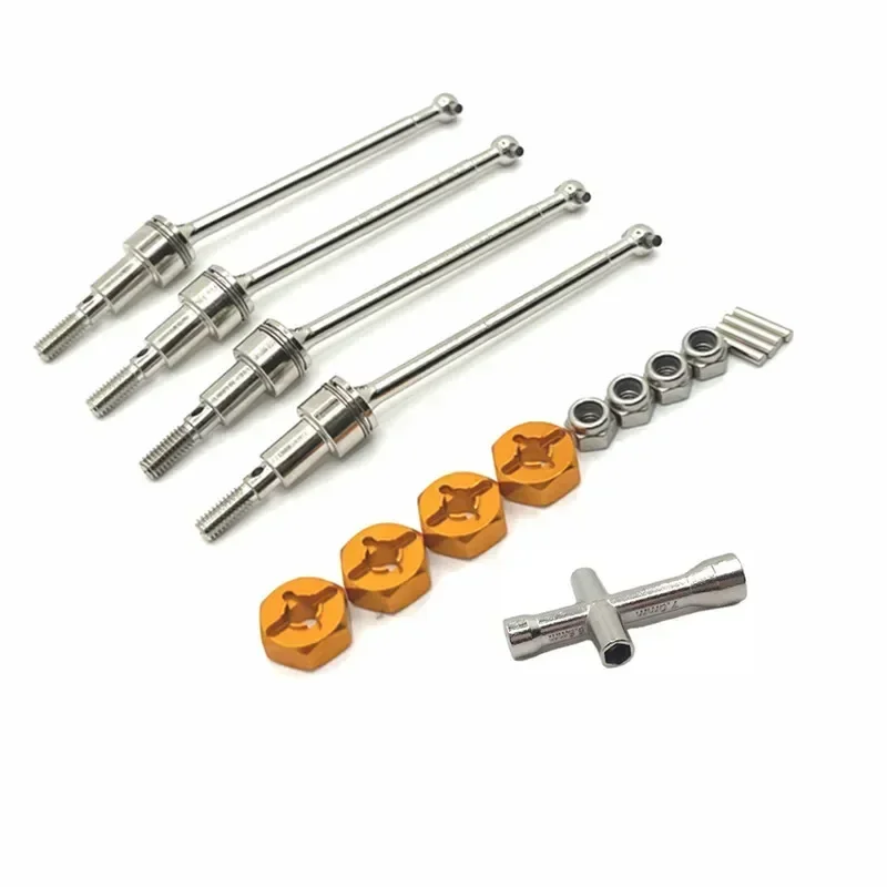 

Шестиугольный разъем приводного вала, ось трансмиссии для Suchiyu 1/16 JJRC Q117 W130 W141, металлические детали для обновления, аксессуары для радиоуправляемого автомобиля OP