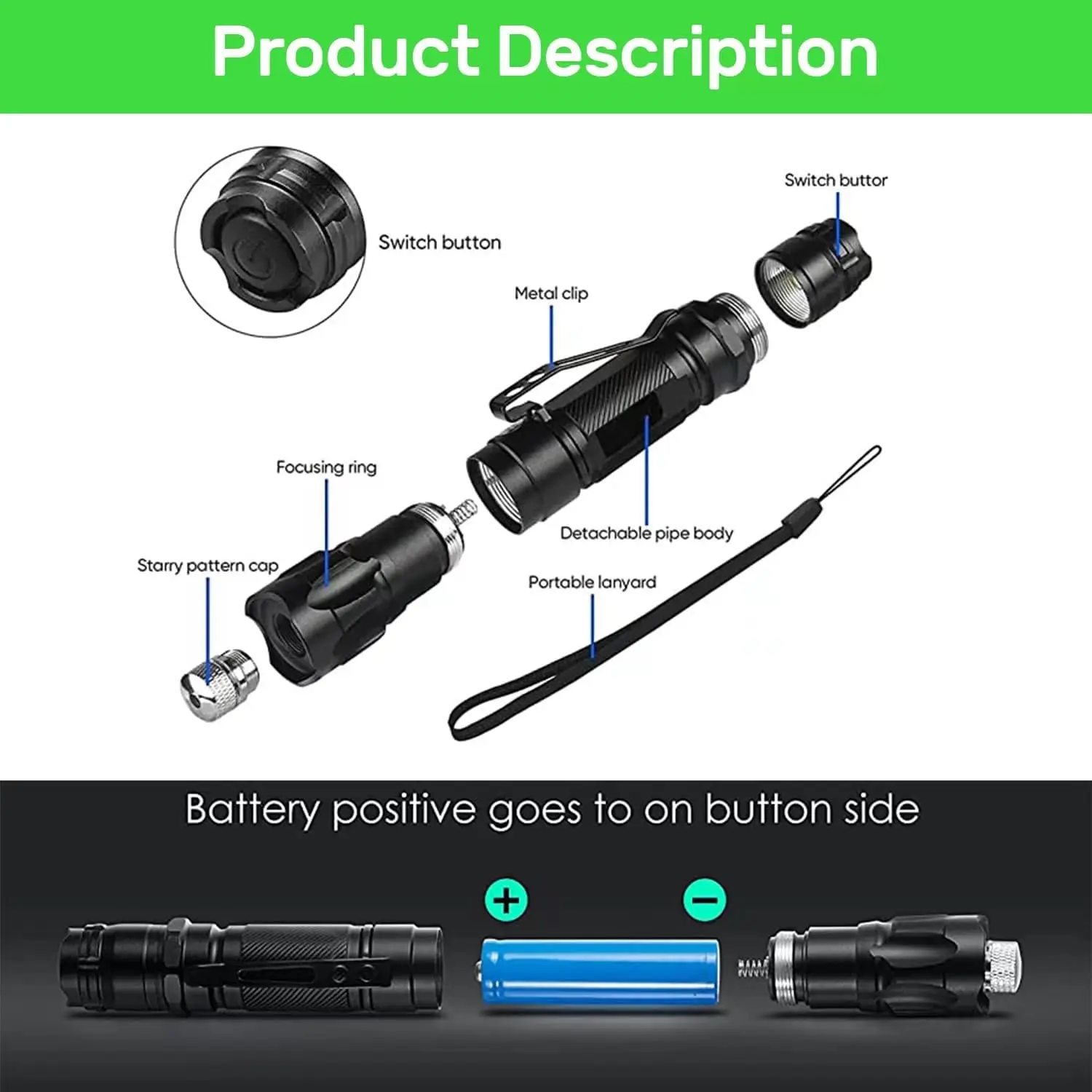 Mini Green Laser LED Cute Red Laser Pointer for Cats Toy With battery Interactive Bright Animation Pointer Light Pen view 5
